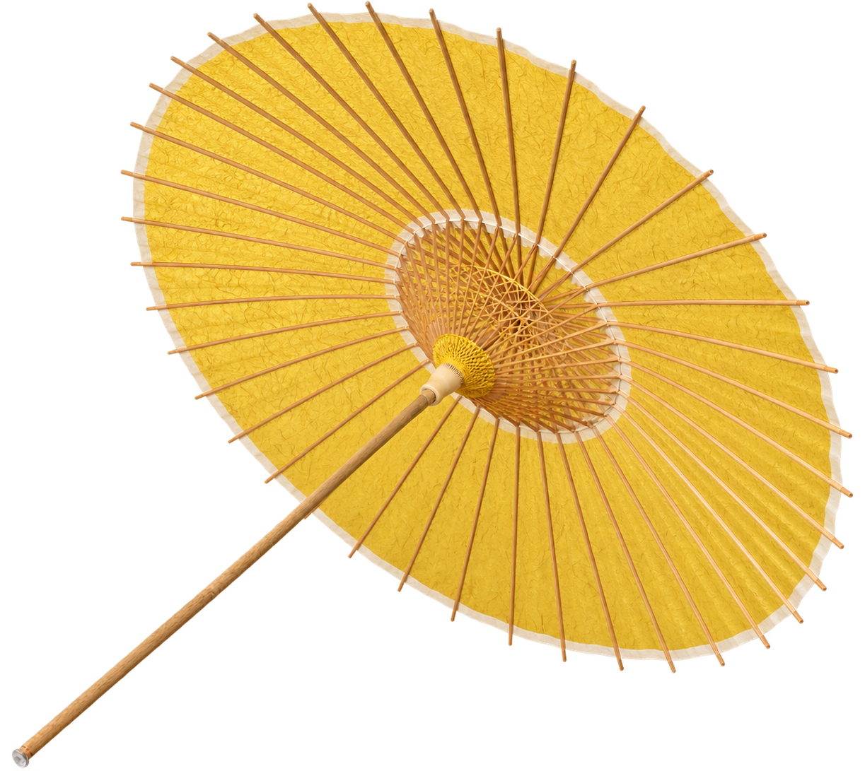 Yellow Japanese parasol